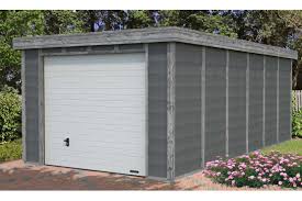 Garage Toit Plat Structure Bois Beton Elya 19 66m Interieur