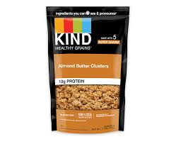How different does almond butter taste from peanut butter? Almond Butter Granola Whole Grain Clusters Kind Snacks