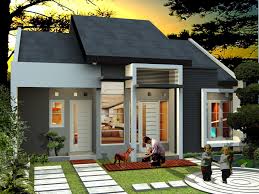 Rumah mewah kekinian konsep minimalis. Contoh Desain Gambar Rumah Kampung Minimalis Cek Bahan Bangunan