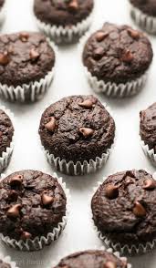 The Ultimate Healthy Chocolate Mini Muffins Like Eating Brownies For Breakfast And Only Healthy Chocolate Muffins Healthy Chocolate Chocolate Banana Bread