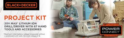 Comes with 66 hand tools and accessories including 20v max* drill perfect for many home repair and maintenance projects Amazon Com Black Decker Ldx120pk 20 Volt Max Lithium Ion Drill And Project Kit W Bda91109 Combination Accessory Set 109 Piece Home Improvement