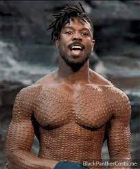T'challa/black panther (chadwick boseman) and erik killmonger (michael b fair complexions traditionally conveyed wealth and status, as those with darker skin were laborers. Erik Killmonger Black Panther Costume Info