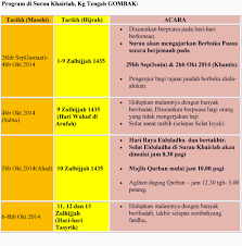 Niat dan jadwal puasa ayyamul bidh 2019 lengkap lafadz arab. Program Bulan Zulhijjah Surau Khairiah Kg Tengah Gombak