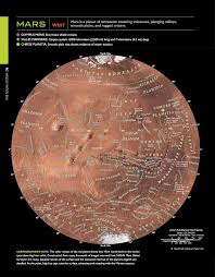 Map Of Mars Western Hemisphere Credit National Geographic Mars Surface Nasa Mars Mars
