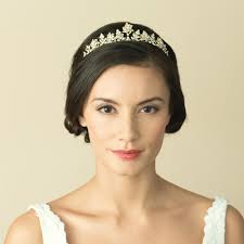 Cornelia Gold Crystal Delicate Tiara