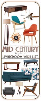 An Affordable Mid Century Inspired Living Room Inspiration Midmod Moodboard Monday Retro Living Rooms Mid Century Modern Living Room Mid Century Modern Furniture