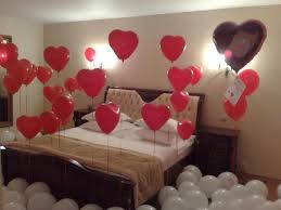 Romantic Bedroom Ideas For Couples Red And White Heart Balloons Baby Boy Decorations Bedroom Furnishings Valentine Gifts