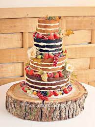 Pin On Naked Semi Naked Wedding Cakes