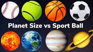Planet Size Comparison With Sport Balls Solar System Planets Size For Kids Relative Sizes Of Planets Youtube