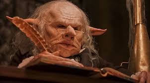 Harry Potter And The Sorcerer S Stone Head Goblin At Gringotts Harry Potter Goblin Harry Potter Wiki Harry Potter Anime