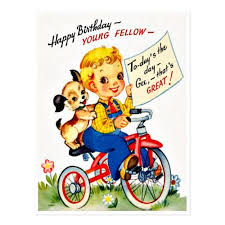 Birthday Wishes For Little Boy Images Little Boy Riding Tricycle Retro Happy Birthday Postcard Happy Birthday Little Boy Birthday Postcards Happy Birthday Vintage