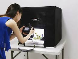 Tuirel Mini Kit Led Photo Studio Box Light Desktop Softbox