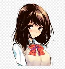 Mc wanna help treating his eyes so he will be all better in no time! Anime Short Brown Haired Anime Girl Free Transparent Png Clipart Images Download