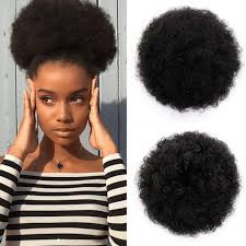 See more ideas about natural hair styles, braided hairstyles, hair styles. Kbeth Human Hair Afro Puff Ponytail Drawstring Kinky Curly Ponytails Extension African American Ladies Hair Pieces With Clips Buy Ponytail Human Hair Afro Puff Kinky Ponytail For Black Women Product On Alibaba Com