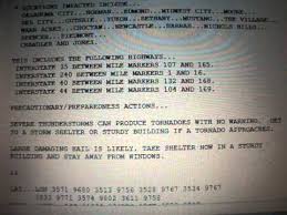 Their corresponding radarlab hd+ product offers severe weather text alerts and sound alarms in the case of severe weather threats. Severe Thunderstorm Warning For A Storm Grapefruit Size Hail And 70 Mph Winds Eas 295 Youtube