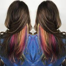 Peekaboo Highlights Peekaboo Hair Underlights Hair Peekaboo Highlights