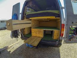 Ausziehbett 190x90 cm hellgrau bekker. Unser Camper Ausbau Campingbus Selber Ausbauen Jack Auf Reisen
