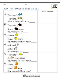 And printable workbooks include an extensive intro to word problems as well as jack and the beanstalk fun pack, which uses the famous fairytale as a vehicle. 1st Grade Addition Word Problems