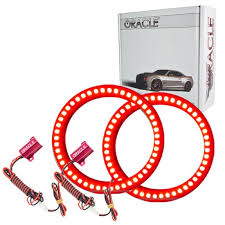 Oracle Led Headlight Waterproof Halo Kit Red Best Prices Reviews At Morris 4x4