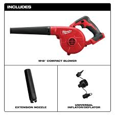 Milwaukee 0884-20 M18 18V Compact Blower w/ Extension Nozzle
