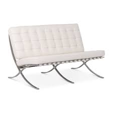 Black And White Bench Seat Cushion Barcelona Loveseat White Love Seat Barcelona Style Ottoman Bench