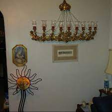 Crystal Cascade 9 Arm Sconce Home Interiors Fireplace Inserts Etsy Candles Pillar Candles