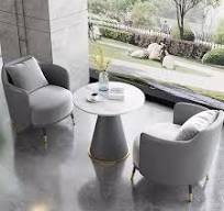 Hotel Lobby Sofa Lounge Area Reception Small Round Table ...