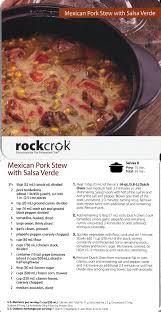 Rock Crok Mexican Pork Stew With Salsa Verde Rockcrok Recipes Pampered Chef Recipes Mexican Pork Stew