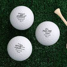 Our golf ball packs come with 3 novelty balls. Personalized Golf Balls Retirement Gift Sport Leisure Gifts