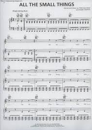 Girls just like them like any other band today because they're hot. All The Small Things Free Sheet Music By Blink 182 Pianoshelf