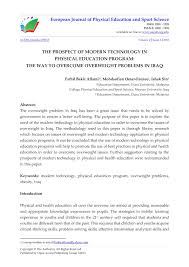 The study suggests that almost half the population is obese and that the condition has been south korea, pakistan and china also have high levels of obesity but why are they worse in malaysia? Calameo The Prospect Of Modern Technology In Physical Education Program The Way To Overcome Overweight Problems In Iraq