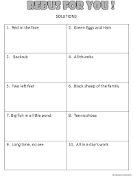 What is a rebus puzzle? Rebus Worksheet 1