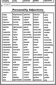 Pin By Talfonso Talfonso On Personality Adjectives Writing Words Book Writing Tips English Vocabulary Words