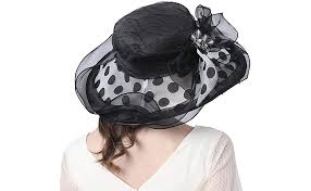 You do need wear a dress, jumpsuit, or suit also folks, so this post is about the best dresses i've found for you. Women Kentucky Derby Church Dress Fascinator Cap Organza Floral Wedding Tea Party Hat Polka Dot Black At Amazon Women S Clothing Store