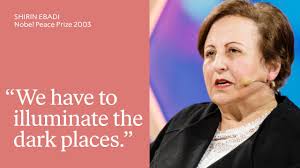 Peace is something the whole world has been craving for, since time immemorial, be it between nations or individuals belonging to a family. Shirin Ebadi Nobel Peace Prize 2003 My Truth And Other Versions Youtube