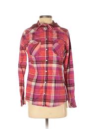 Details About Legendary Whitetails Women Pink Long Sleeve Button Down Shirt S