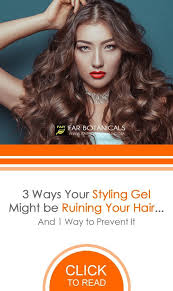 3 Ways Your Hair Gel Might Be Ruining Your Hair Far Botanicals Hair Gel Styling Gel Mane Hair