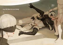 2b and yorha no. 9 type s (nier:automata and 1 more) drawn by wjs07 |  Bleachbooru