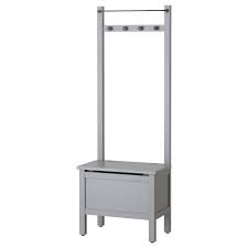 Hemnes Truhe Mit Handtuchstange 4 Haken Grau 64x37x173 Cm Ikea Deutschland Hemnes Storage Bench Ikea
