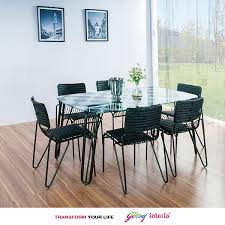 Are You Ready To Dine In Style With Our Black Simmer Dining Table Godrej Interio Furniture Diningtable Buy Home Furniture Home Furniture Online Furniture
