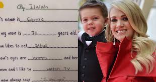 Carrie underwood (of american idol fame) has the sort of definition and tone that most women. Carrie Underwood S Son Thinks She S 70 Years Old And Her Job Is To Wash The Laundry Cbs News