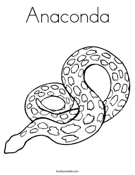 Use these images to quickly print coloring pages. Anaconda Coloring Page Twisty Noodle