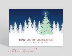 Professional business christmas cards for your partners, clients, and employees. Evening Star Thank You Christmas Card 1028012 The Gallery Collection