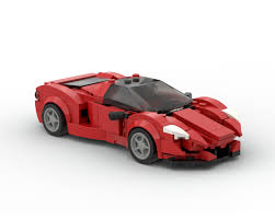 Lego racers enzo ferrari 1:10 scale. Lego Moc Ferrari Enzo V2 By Legotuner33 Rebrickable Build With Lego