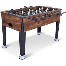 Classic Sport Newcastle Foosball Table Brown Wood Finish 54 In Official Competition Sized Soccer Table Walmart Com Foosball Table Soccer Table Game Room Tables