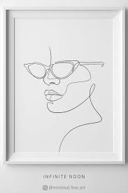 Artwork Abstract Woman Painting Black And White Woman With Eye Glasses Printable Wall Art Abstract Face Etsy Printable Wall Art Abstract Face Art Printable Art