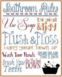 If you're aiming to add a bit of. 36 Bathroom Rules Ideas Bathroom Rules Kids Bathroom Boys Bathroom