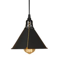 If the ends of the ceiling wires aren't already stripped, strip them ½ inch with wire strippers. Modern Iron Painted Nordic Style Pull Chain Switch Hanging Lamp E27 Led 220v Creative Pendant Light Fixture Kitchen Parlor Hotel Pendant Lights Aliexpress