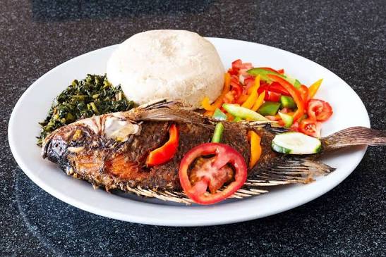 A prepared meal representing the importance of food and shared meals in Tanzanian culture