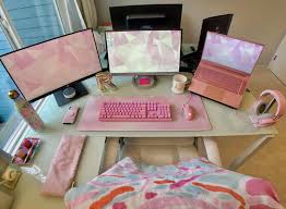i d die for a razer x lilly pulitzer collab gaming room setup video game room design game room design